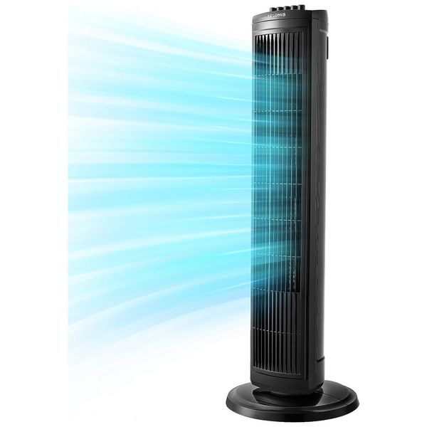 Ventilador de Torre 3 Velocidades, com Temporizador de Desligamento Automático, 110V 38W, PELONIS PFT28A2BBB, Preto
