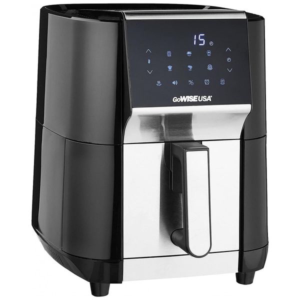 Fritadeira Elétrica Air Fryer, Capacidade 7L com Painel Digital, 1700W, 110v, GOWISE USA GW22971, Preto
