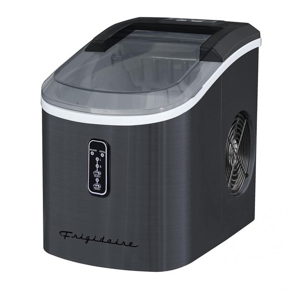 Máquina de Gelo Automática Portátil até 11 kg de Gelo em 24h, 110v, FRIGIDAIRE EFIC103 SSBLACK SC SELF CLEANING, Preto