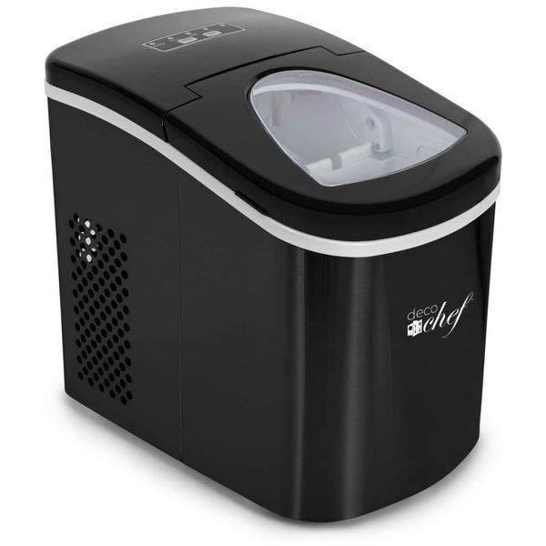 Máquina de Gelo Automática Portátil até 11 kg de Gelo em 24h, 110v, DECO GEAR IMBLK, Preto