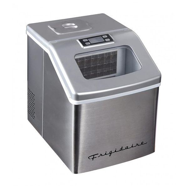 Máquina de Gelo Automática Portátil até 18 kg de Gelo em 24h, 110v, FRIGIDAIRE EFIC452 SS, Prateado