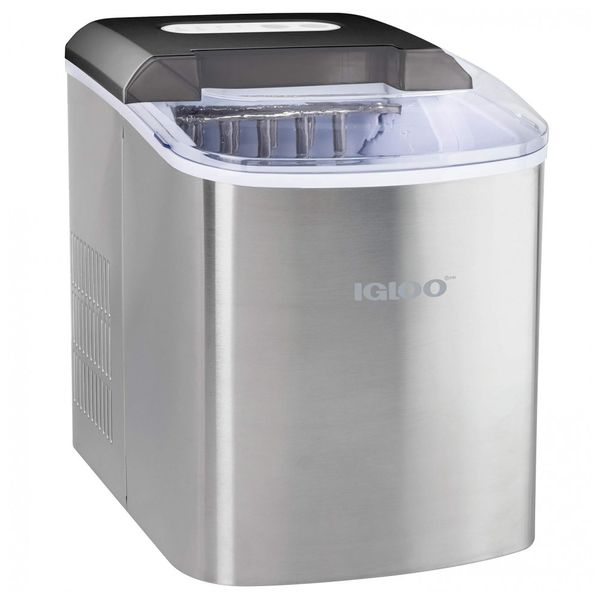Máquina de Gelo Automática Portátil até 11 kg de Gelo em 24h, 110v, IGLOO ICEB26SS, Prateado