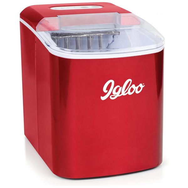 Máquina de Gelo Automática Portátil até 11 kg de Gelo em 24h, 110v, IGLOO ICEB26RR, Vermelho