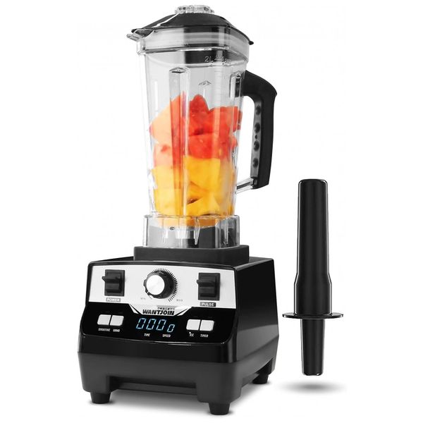 Liquidificador Profissional de 2L com Alta Velocidade, 1400W, 110v, WANTJOIN, Preto