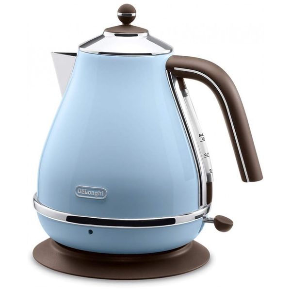Chaleira Elétrica 1L, Aço Inoxidável, com Desligamento Automático, 1200W, 110v, DELONGHI KBOV1200J AZ, Azul