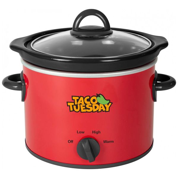 Panela Elétrica 2L Multifuncional, 110V, TACO TUESDAY , Vermelho