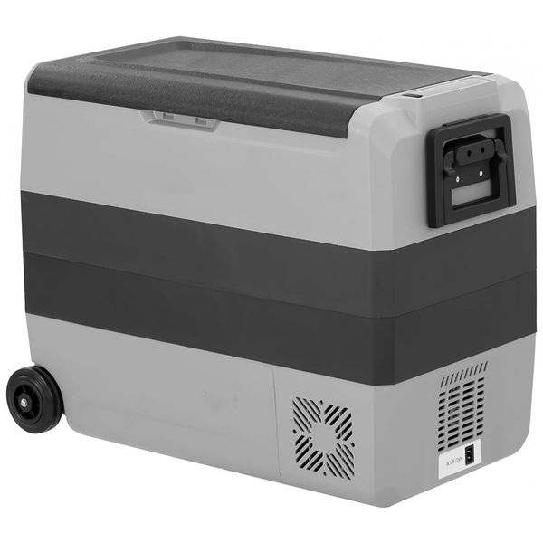 Geladeira, Cooler Elétrico 60L Portátil Automotivo com Controle de Temperatura, 12, 24V, ALPICOOL, Cinza