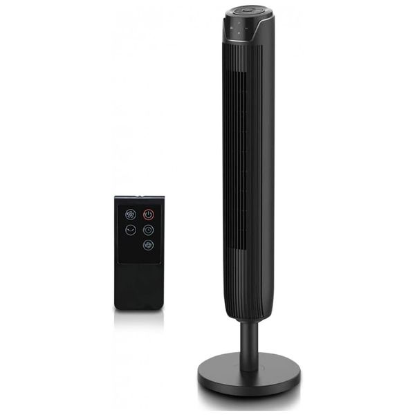Ventilador de Torre com 3 Velocidades e Controle Remoto, 110V 50W, SENVILLE SENTF 19JRA, Preto