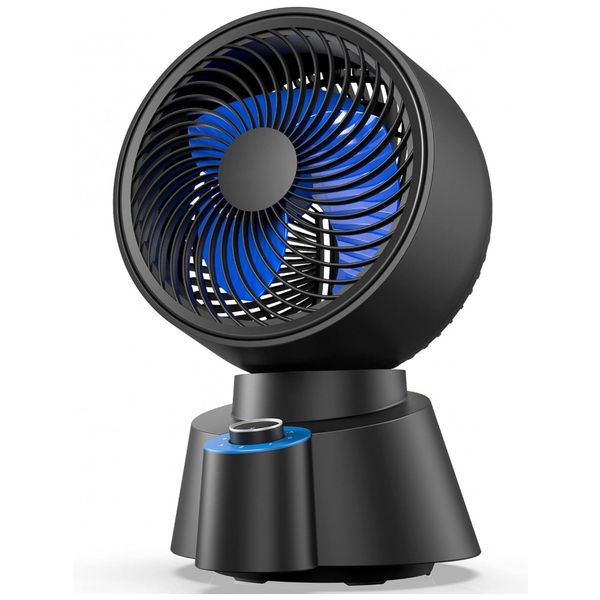 Ventilador de Mesa, 3 Velocidades, Silencioso, 16W, 110v, JIFFI ACF301TA, Azul