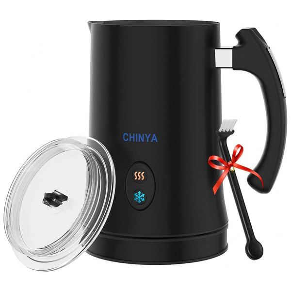 Espumador Elétrico Automático 300 mL, Aço Inoxidável, 110v, CHINYA, Preto