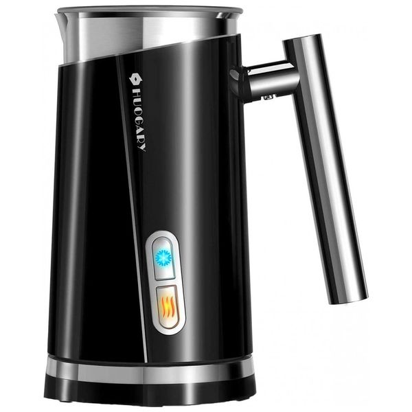 Espumador Elétrico de Leite 310 mL, Aço Inoxidável, Peto, 110v, HUOGARY ZG N11 BLACK, Preto