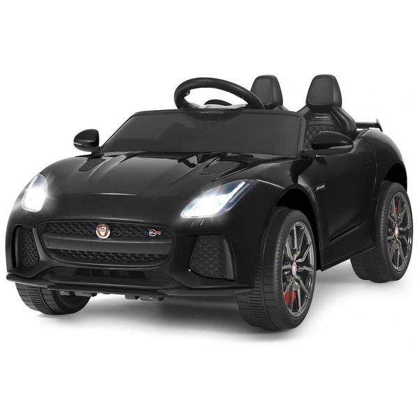 Carro Elétrco para Crianças, 2 Assentos, Recarregável 12V com Controle Remoto e MP3, COSTZON, Preto