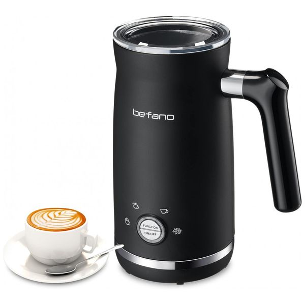 Espumador Elétrico 4 em 1 Automático, Capacidade 295 mL, 110v, BEFANO, Preto