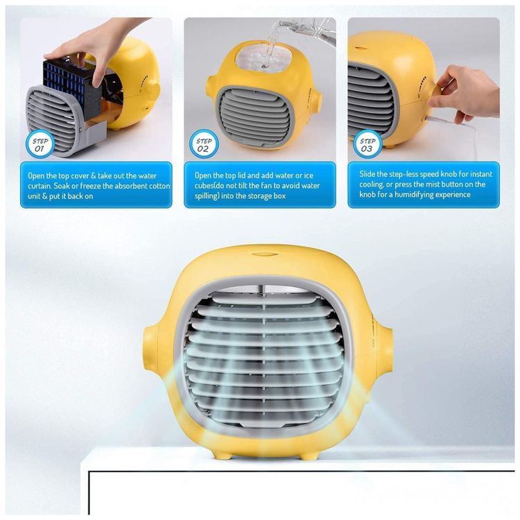 Climatizador-de-Ar-Portatil-Ventilador-de-Refrigerador-de-foto-2