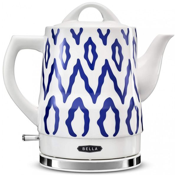 Chaleira Elétrica de 1.5L com Desligamento Automático, Aço Inoxidável, 1350W, Branca e, 110v, BELLA 14744, Branco