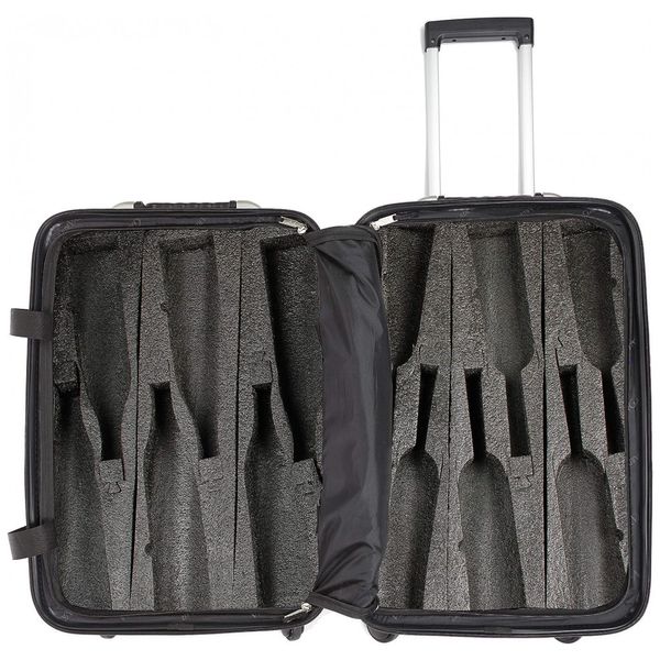 Mala de Transporte para Vinhos até 12 Garrafas, VINGARDEVALISE VGV05GRANDE, Preto