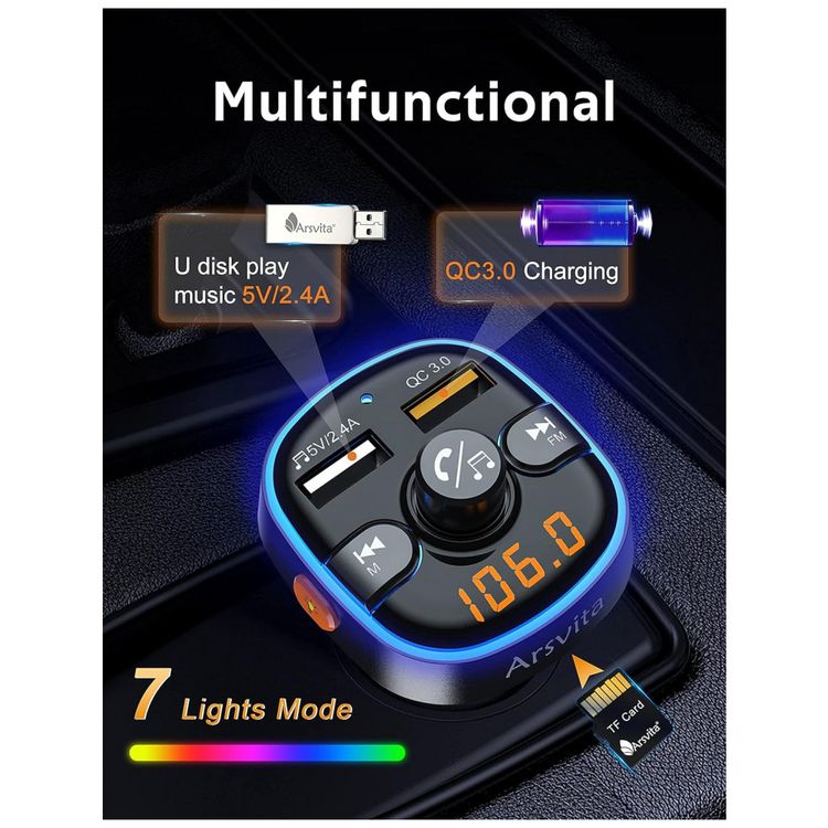 Adaptador-Transmissor-Veicular-Bluetooth-Arsvita-Veicular-foto-4