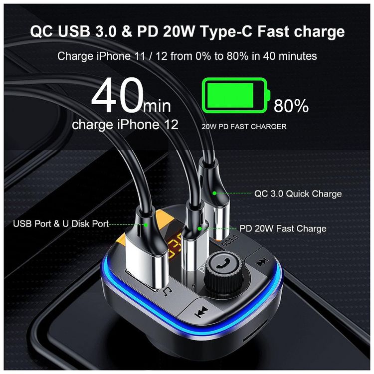 Adaptador-Transmissor-Veicular-Bluetooth-Veicular-B-LED-foto-4