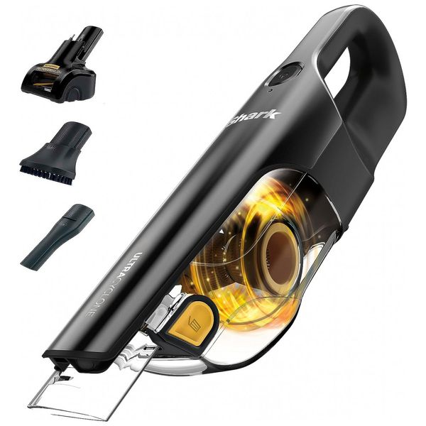 Aspirador de Pó Automotivo Portátil e Recarregável, Bateria 2200 mAh, SHARK, Preto