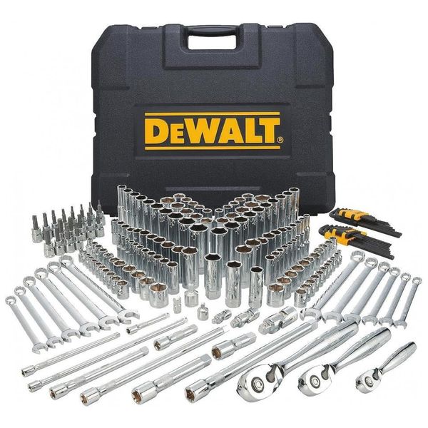 Kit Ferramentas 204 Peças, com Maleta, DEWALT DWMT72165, Prateado