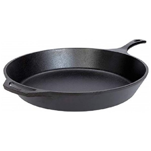 L14SK3 Frigideira de Ferro Fundido Pré Temperada, LODGE L14SK3PLT, Vermelho