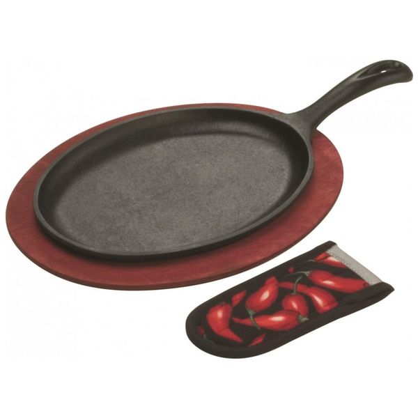 Frigideira de Ferro Fundido Pré Temperada, LODGE, Vermelho