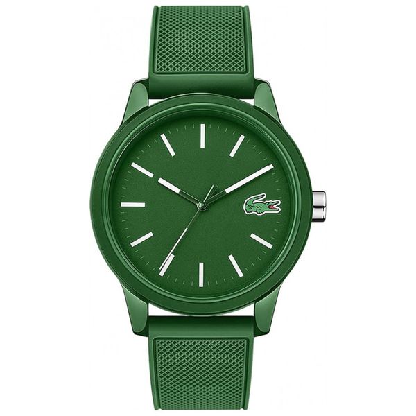 Relógio de quartzo japonês TR90 masculino com pulseira de borracha, 20 modelo, LACOSTE 2010985