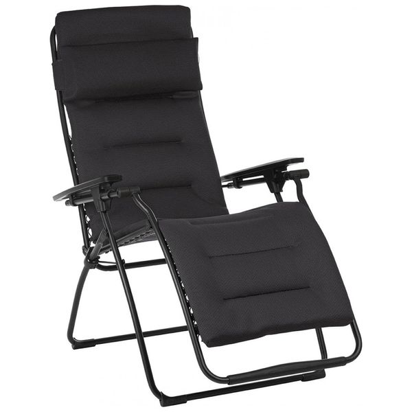Cadeira Reclinável Ajustável Gravidade Zero com Apoio de Cabeça, LAFUMA LFM3120 6135, Preto