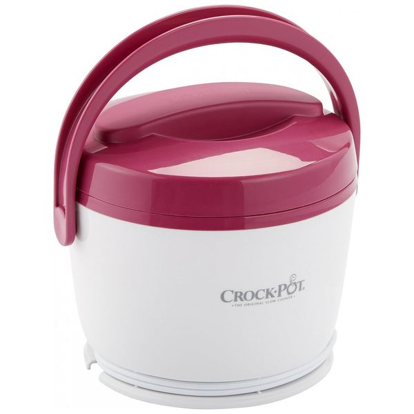 NP Cr Marmita Elétrica Portátil 600mL, com e Removível, 110v, CROCK POT SCCPLC200 PK, Branco