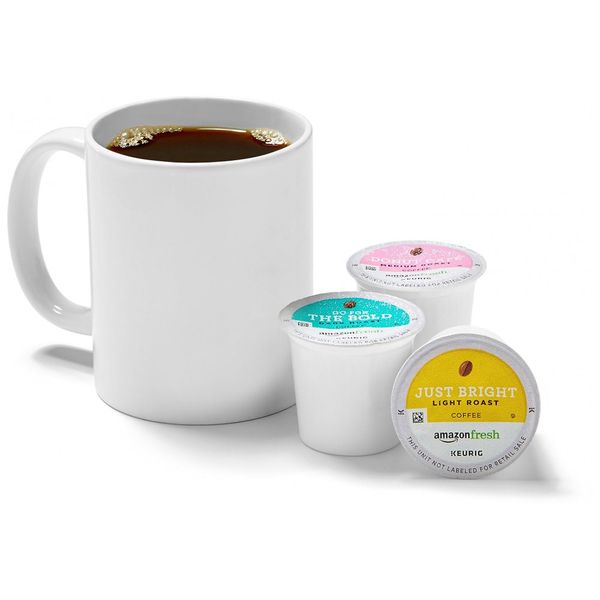 Fresh Cápsulas de Café, 3 Sabores Compatível com Keuring, 60 Unidades, FRESH, Branco