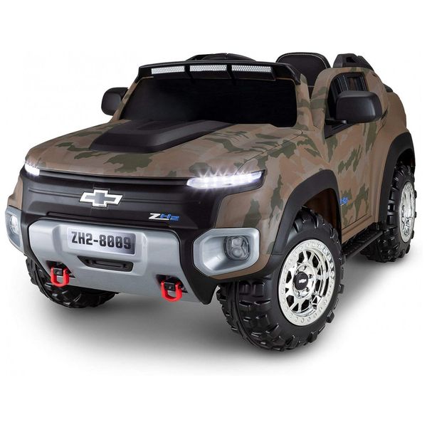 Carro, Carrinho Luxury Chevy Elétrico 1 Assento 12V, com Luzes de LED, MP3, KID TRAX KT1545I, Marrom