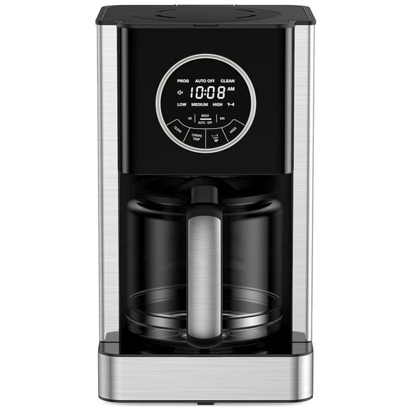 Cafeteira Elétrica Programável com Controle Digital e Jarra de Vidro, 110v, AIRYOYO, Preto