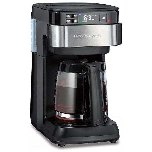 Cafeteira Elétrica Programável 12 Xícaras, Aço Inoxidável, 110v, HAMILTON BEACH 49350, Preto
