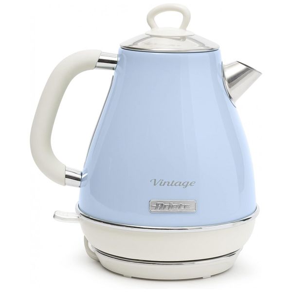 Chaleira Elétrica Vintage 1.7L Aço Inoxidável, 2000W, 110v, ARIETE 2869, 05, Azul