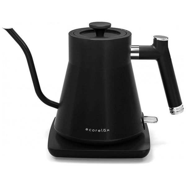 Chaleira Elétrica 0.8L, Aço Inoxidável, 1200W, 110v, ECORELAX YK 139B, Preto