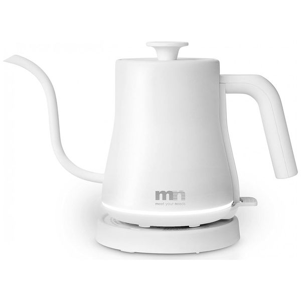 Chaleira Elétrica 0.8L, Aço Inoxidável, 1200W, Branca, 110v, MN MEET YOUR NEEDS MAP 8BW, Branco