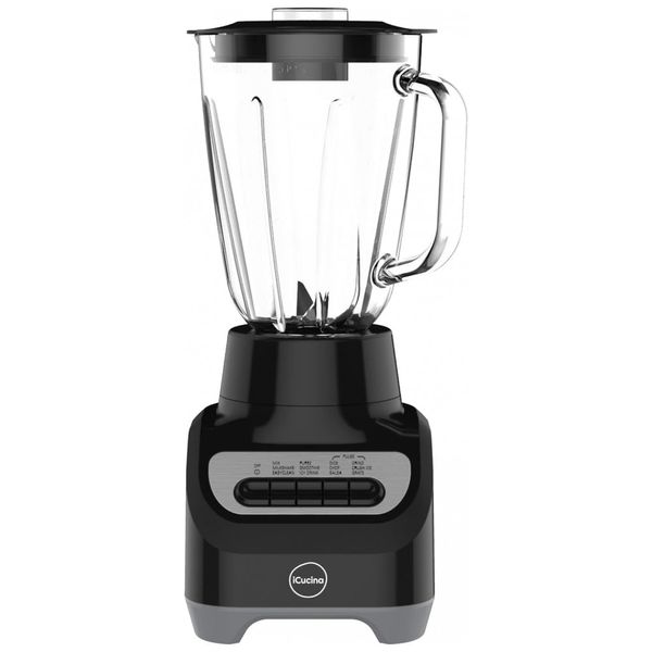 Liquidificador de Bancada 1.5L com 10 Velocidades, 700W, 110v, ICUCINA, Preto