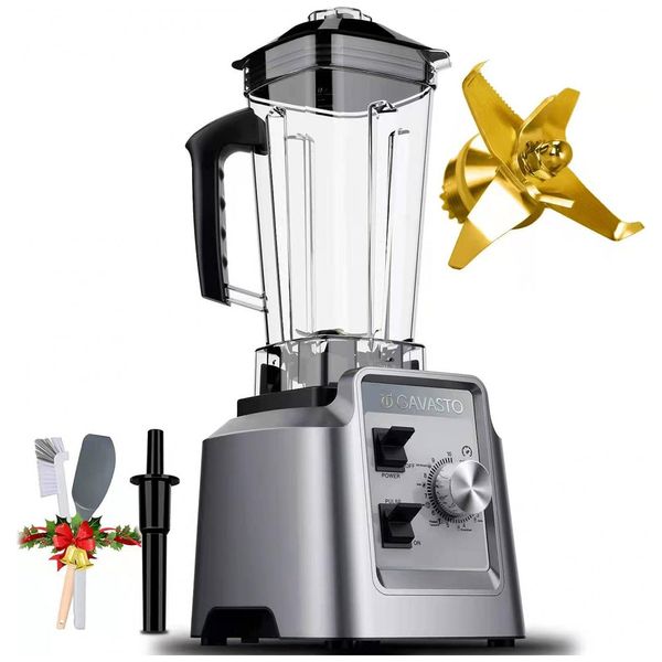HS 209 Liquidificador de Bancada 1.8L com 10 Velocidades, 1800W, 110v, GAVASTO, Prateado