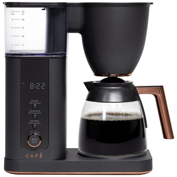teira Elétrica Programável CAFÉ Programavel com Jarra de Vidro Até 10 Xícaras 2.8L, 110v, CAFE C7CDABS3RD3, Preto