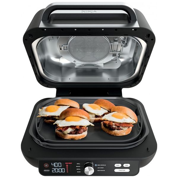Fritadeira Elétrica AirFryer e Grill 7 em 1 Capacidade 4L, com Tela LED, 110V, NINJA Food IG601, Preto