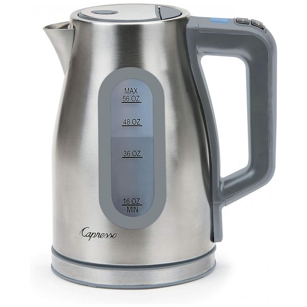 H2O Chaleira Elétrica 1.6L, Aço Inoxidável, 110v, CAPRESSO 274.05, Prateado