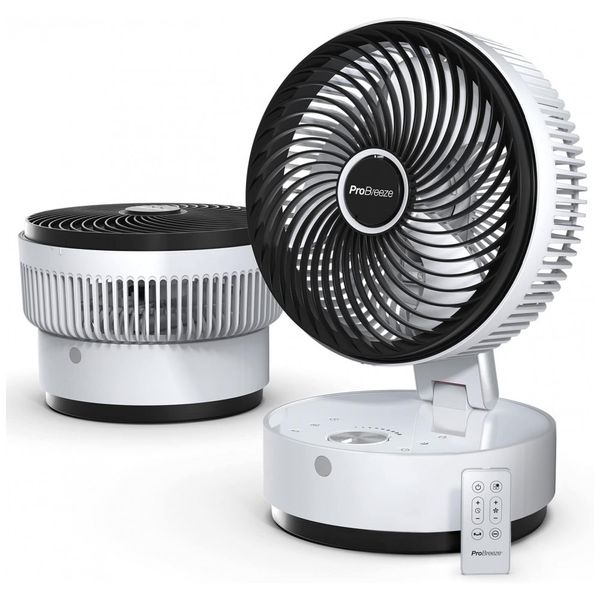 Ventilador de Mesa com 24 Velocidades 4 Modos e Temp 12H, 110v, PRO BREEZE, Branco