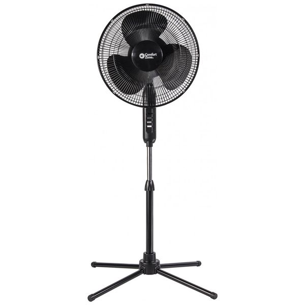 Ventilador de Torre Confort com 3 Velocidades e Altura Ajustáveis, 110V, COMFORT ZONE CZST161BTEBK, Preto
