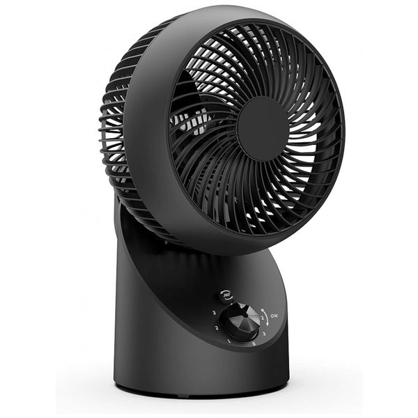 Ventilador de Mesa com 3 Velocidades e 360 de Oscilação, 110V 36W, JIFFI, Preto