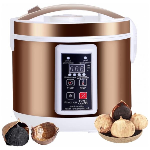 Black Garlic Máquina Fermentadora Automática 6L para Produzir Alho Negro, Dourada, 110v, YMJOINMX, Dourado