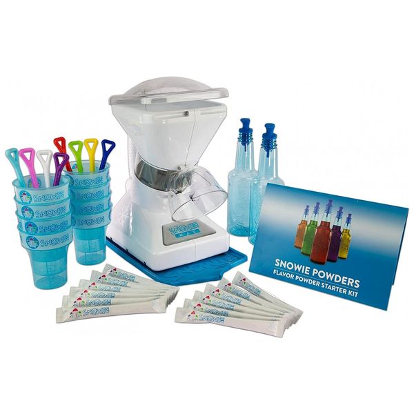 Snowie Máquina de Raspadinha com Xaropes e Cones,110V, Branca