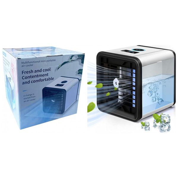 Climatizador de Ar Portátil de Mesa, Capacidade 300mL, 3 Velocidades, ENOKER, Preto
