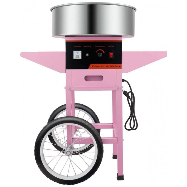 Ryan Carrinho de Algodão Doce , Aço Inoxidável, 1030W, 110V, Rosa