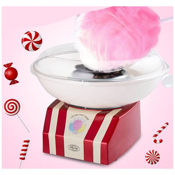Cotton Candy Máquina de Algodão Doce para Crianças, 500W, 110v, ZEVELOO, Rosa