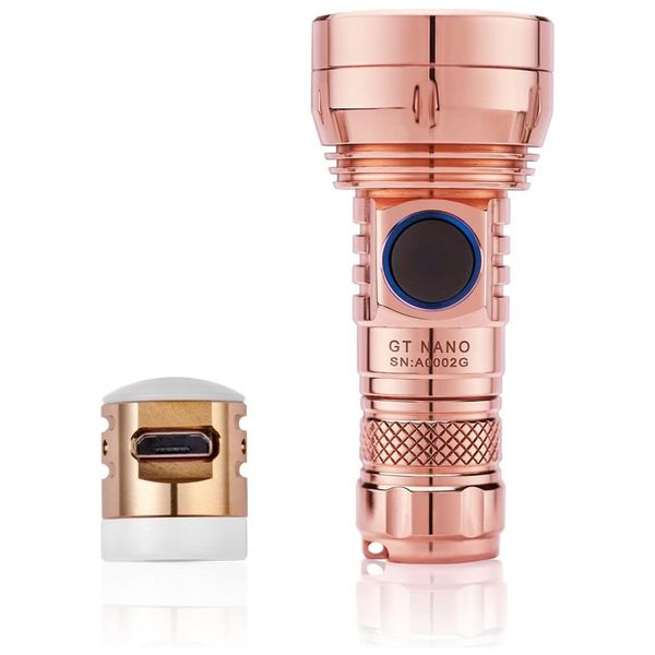Lanterna 450LM, Distancia 300 M, com USB, à Prova D IPX8, LUMINTOP, Rosa